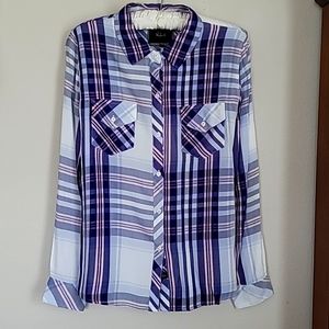 Rails sz S Plaid Blouse